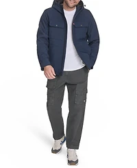 Levi's Men's Rib Stop Softshell with Hood Jacket