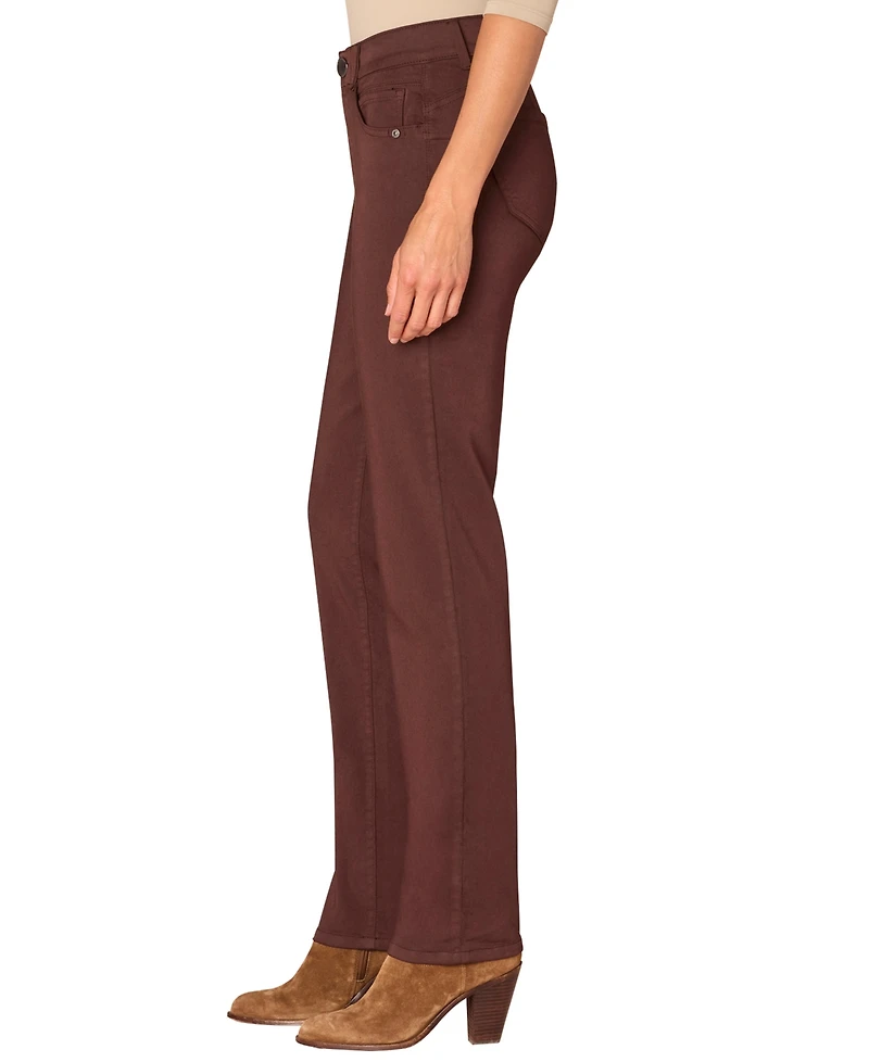 Democracy Petite "Ab"solution Straight-Leg Jeans