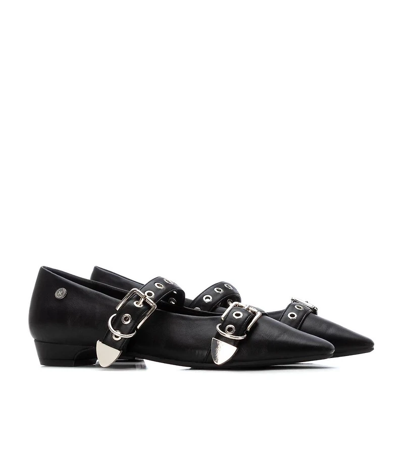Xti Women's Pointed Toe Mary Jane Ballet Flats By