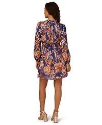 Adrianna by Papell Women's V-Neck Pull-On Printed Short Dress