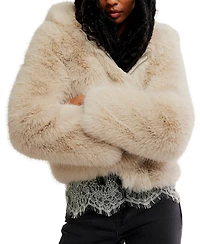 Free People Louder Please Fur Jacket