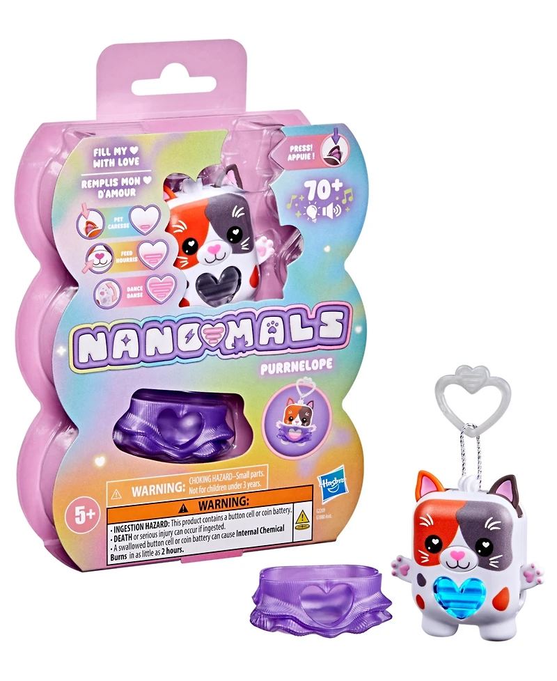 Nano-Mals Hasbro Purrnelope The Calico Kitty Electronic Pet Toy