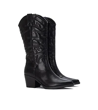 Women's Embroidered Italian Western Boots By Xti
