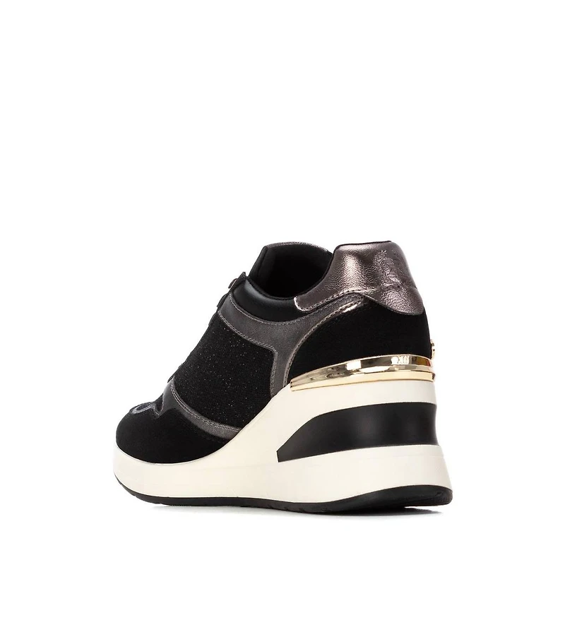 Xti Women's Side Zipper Wedge Sneakers By