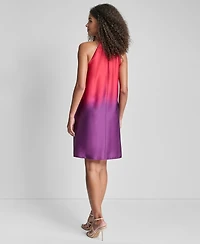 Dkny Petite Sleeveless Mock Neck Shift Dress