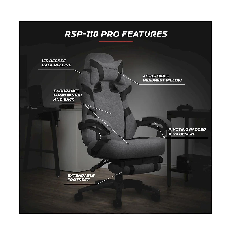 Respawn Gaming Chairs For Adults With Headrest Pillow