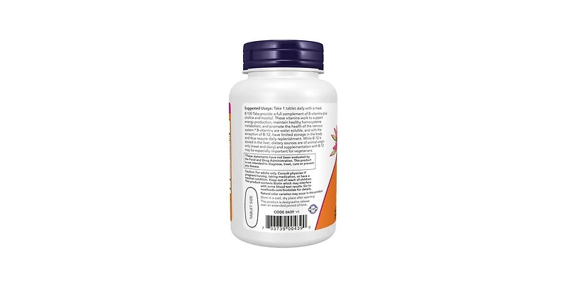 Now Foods Sustained Release B-100 ,100 Tabs