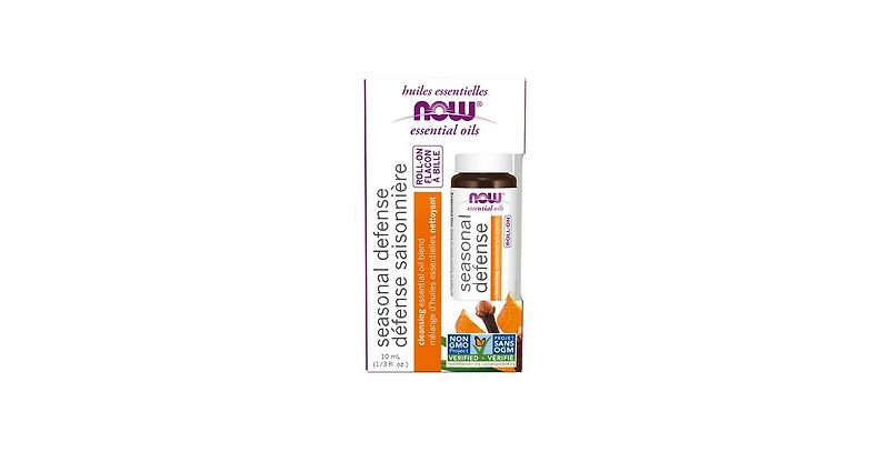 Now Foods Seasonal Defense Roll-On Cleansing Essential Oil Blend, 10 ml