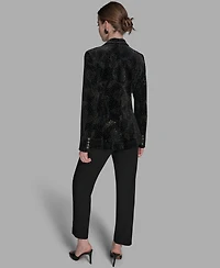 Bcbg Women's Embellished Long Sleeve Blazer