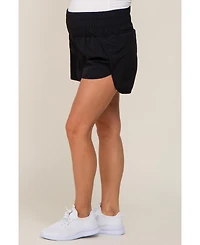 Pinkblush Maternity Black Curved Hem Active Shorts