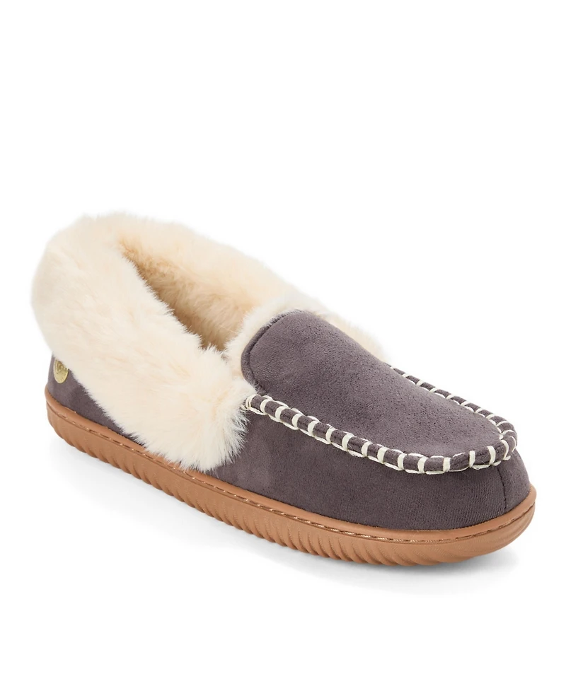 Dearfoams Women's Ryland Cabin Moccasin Slipper