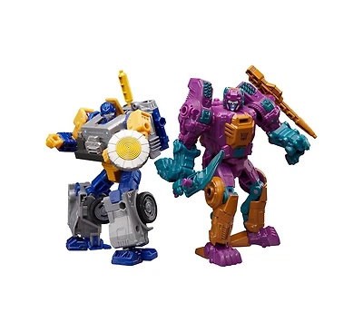 Transformers Fisitron and Carnivac Set of 2 Deluxe Class | Transformers: Age of the Primes Wreck 'n Doom Collection | Hasbro, Takara Tomy