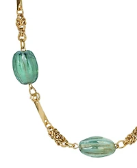 2028 Green Glass Ab Necklace