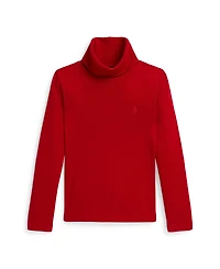 Polo Ralph Lauren Girls 2T-6X Ribbed Cotton-Modal Turtleneck Sweatshirt