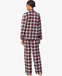 Lauren Ralph Women's Long Sleeves Notch Collar Pajama Set