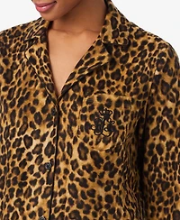 Lauren Ralph Women's Long Sleeves Notch Collar Pajama Set