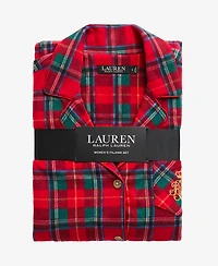 Lauren Ralph Lauren Plus Size Long Sleeves Notch Collar Pajama Set