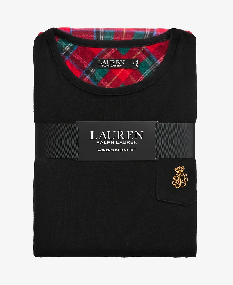 Lauren Ralph Women's Long Sleeve Pajama Set