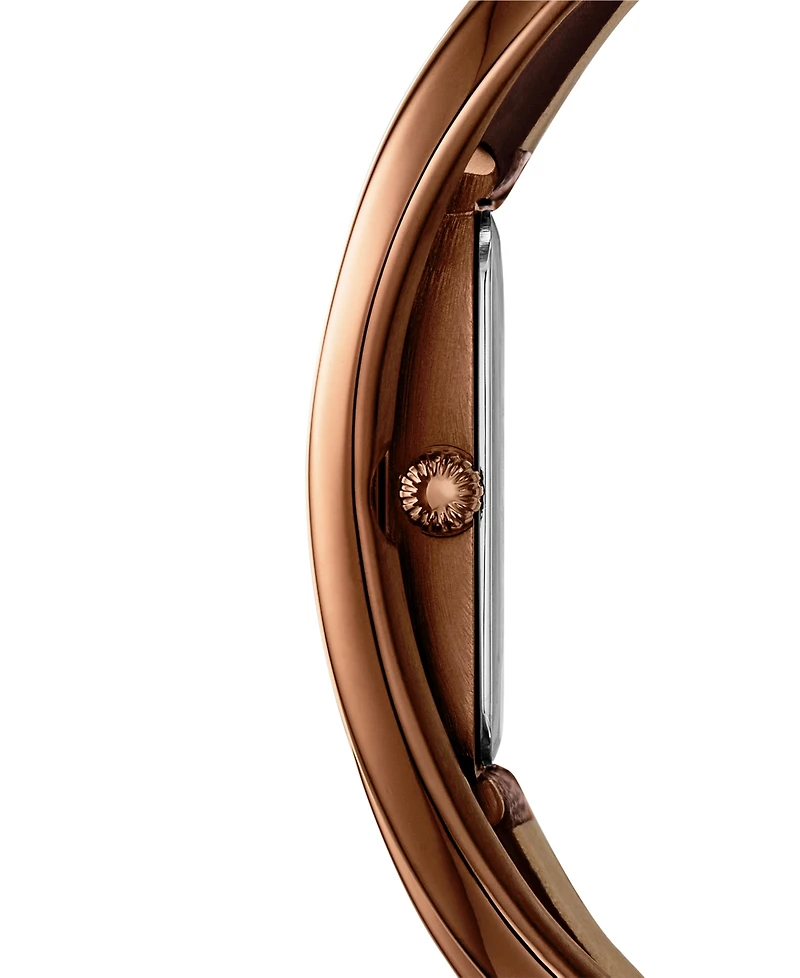 Diesel Women's Wrap-d Quartz Three-Hand Brown Leather Watch, 44mm