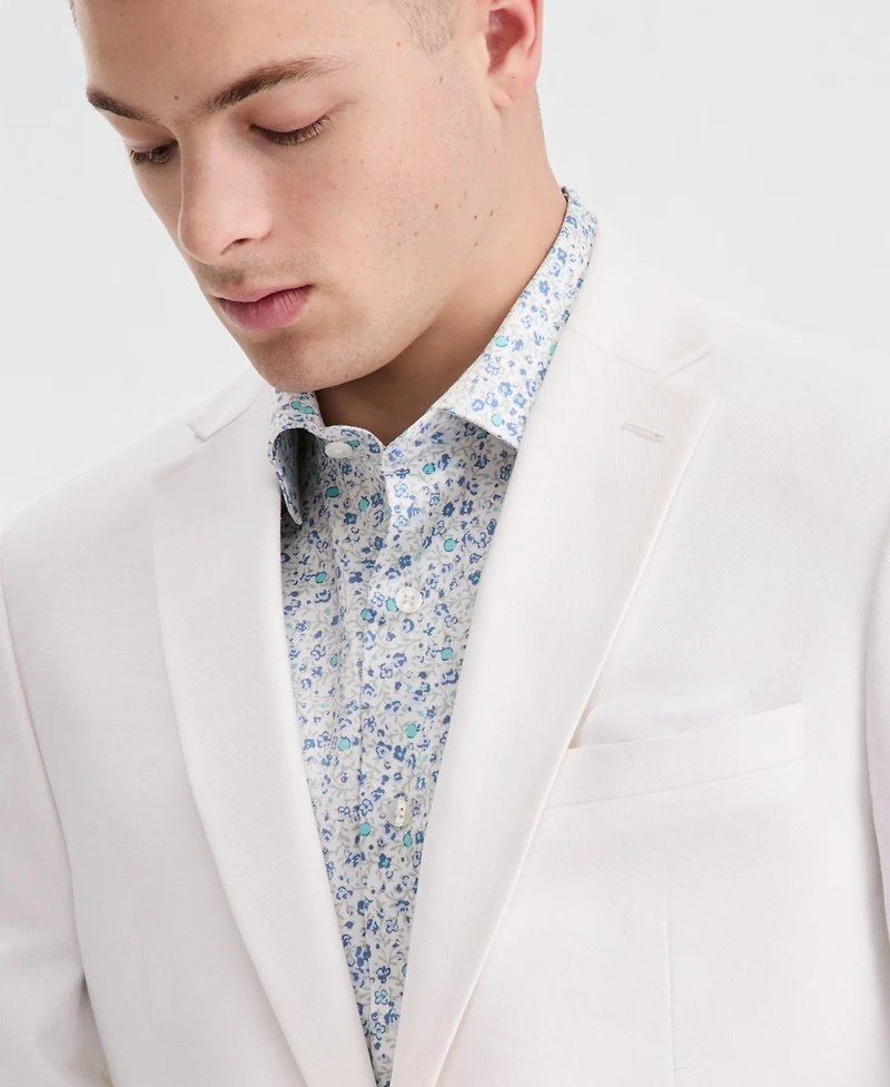 Bar Iii Men's Slim-Fit Linen-Blend Suit Separates Jacket, Macy's Exclusive