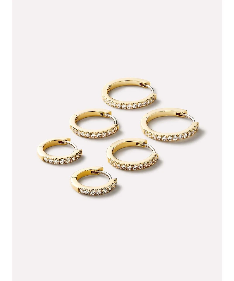 Ana Luisa Gold Huggie Hoop Earrings