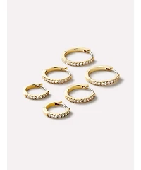 Ana Luisa Gold Huggie Hoop Earrings