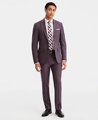 Calvin Klein Mens Slim Fit Wool Blend Suit Separates