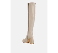 Nenana Faux Leather Knee-High Boots Women