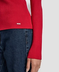 Dkny Jeans Women's Ribbed Long Sleeve Sweater