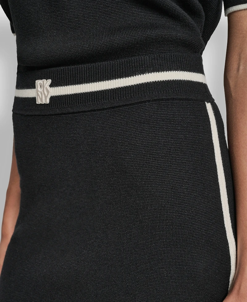 Dkny Jeans Women's Color Block Maxi Skirt