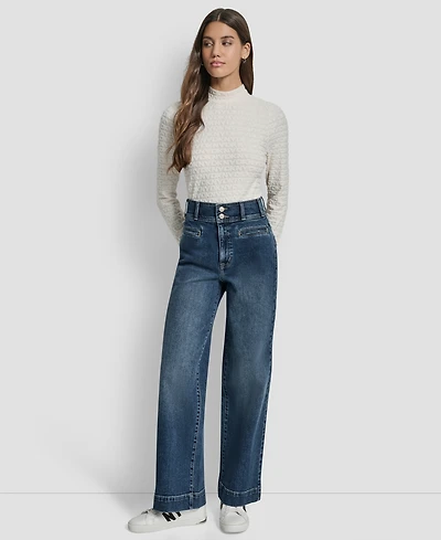 Dkny Jeans Women's High Rise Double Button
