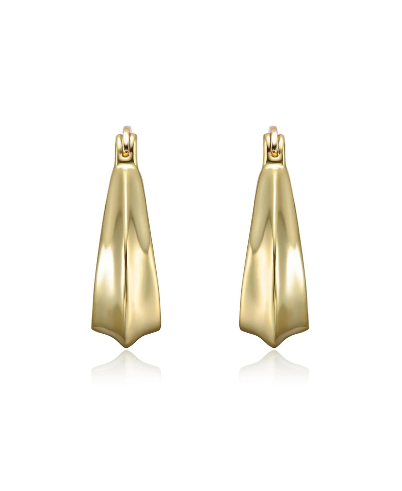 Rain Drop San Marco Cuff Earrings White Gold Plated or 14K