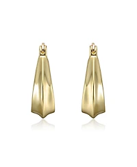 Rain Drop San Marco Cuff Earrings White Gold Plated or 14K