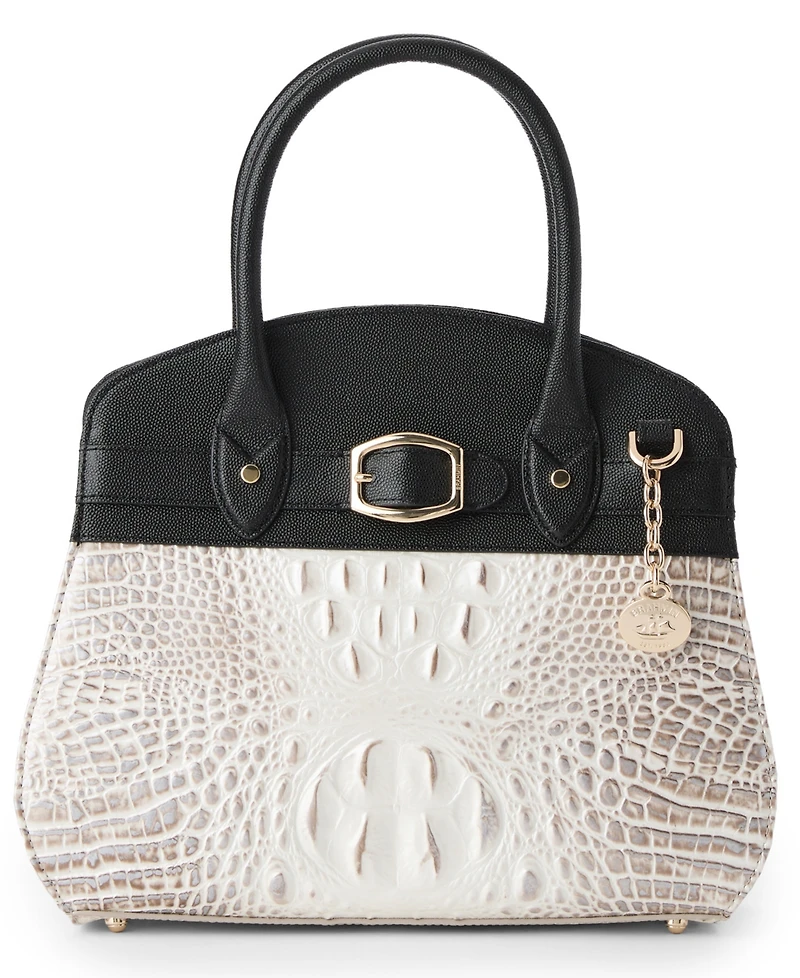 Brahmin Rosetta Minden Leather Satchel