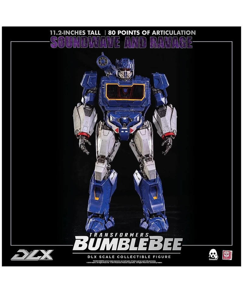 Transformers Soundwave and Ravage Collectible Figure Dlx Scale Collectible Figure | Transformers: Bumblebee | threezero