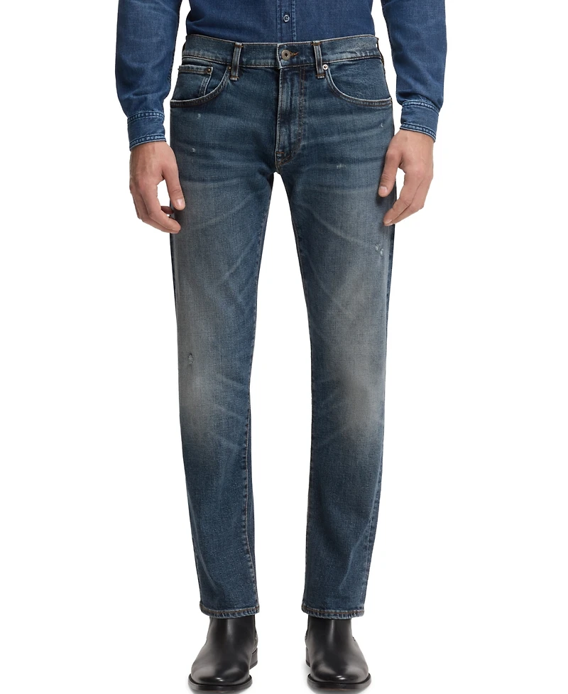 Boss by Hugo Men's Beckham x Blue Stretch Slim-Fit Denim Jeans