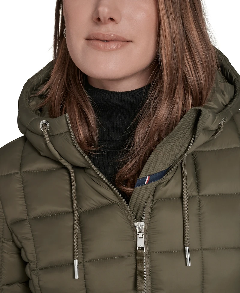 Tommy Hilfiger Women's Packable Hooded Puffer Jacket