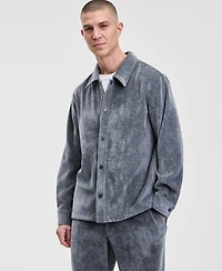 Mode of One Men's Relaxed Fit Snap Front Soft Overshirt, Macy's Exclusive