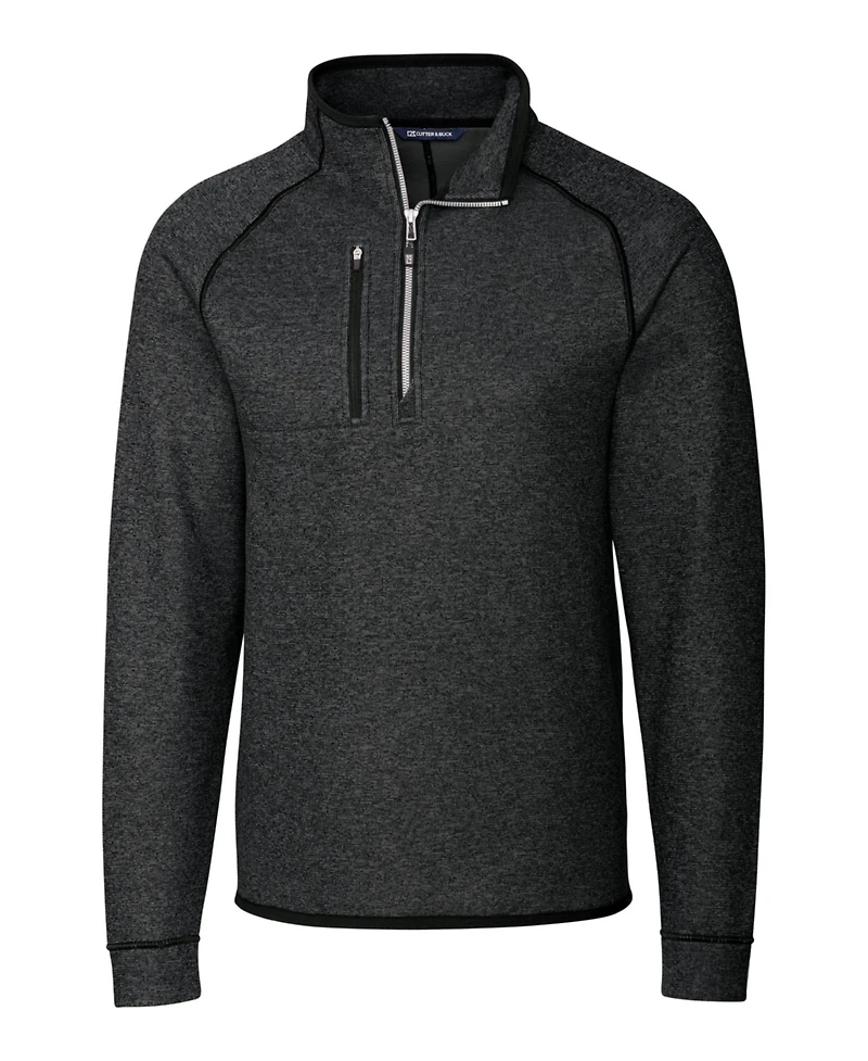 Cutter & Buck Mainsail Sweater-Knit Mens Tall Half Zip Pullover Jacket