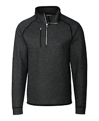 Cutter & Buck Mainsail Sweater-Knit Mens Tall Half Zip Pullover Jacket