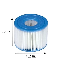 Intex PureSpa Plus Greystone Hot Tub, 94 x 28", w/ S1 Filter Cartridge (12 Pack)