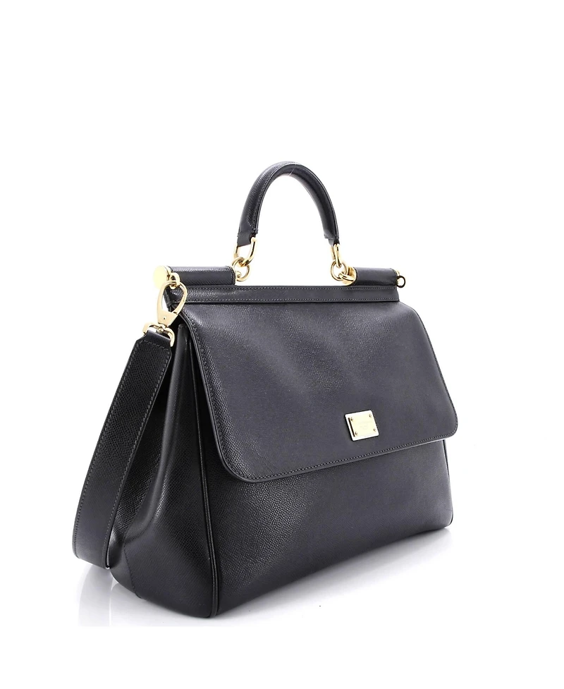 Pre-Owned Dolce & Gabbana Large Miss Sicily Bag Leather