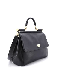 Pre-Owned Dolce & Gabbana Large Miss Sicily Bag Leather