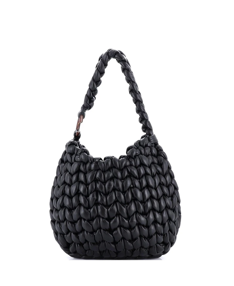 Pre-Owned Chloe Large Wooden C Hobo Woven Leather