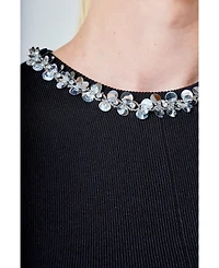 endless rose Women's Jewel Trim Peplum Top