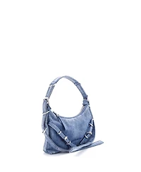 Pre-Owned Givenchy Mini Voyou Shoulder Bag Denim