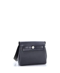 Pre-Owned Hermes 20 Herbag Zip Toile and Leather
