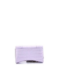 Pre-Owned Balenciaga Hourglass Chain Wallet Embossed Leather