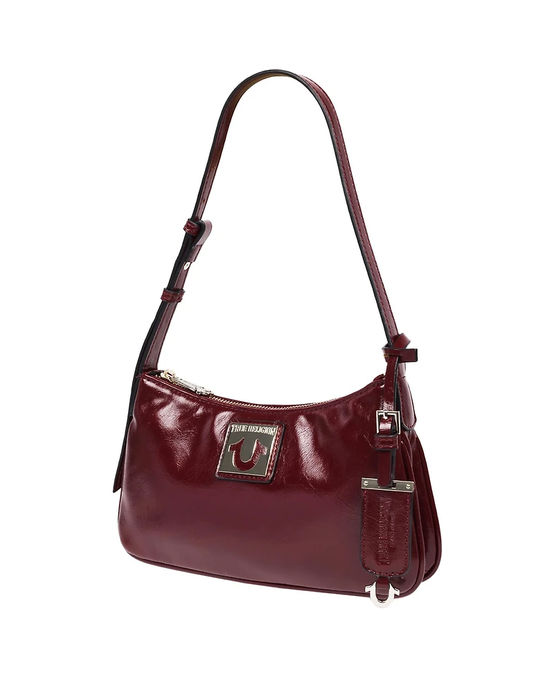 True Religion Crinkle Finish Shoulder Bag