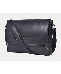 Vintage Brown Genuine Leather Messenger Bag Laptop Briefcase Satchel Crossbody Shoulder Bag for Men Women – Office, Travel & Everyday Use